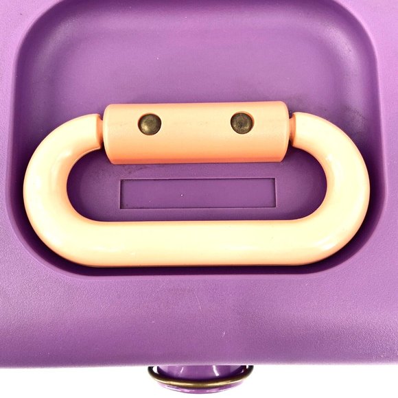 Vintage Caboodles Make Up Travel Case Organizer Purple Mint & Pink Trays 2602 - Picture 4 of 11